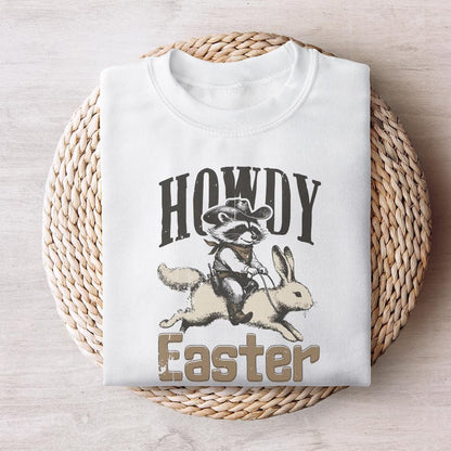Howdy Easter PNG, Western Easter Raccoon png - 300 DPI Design for T-Shirt