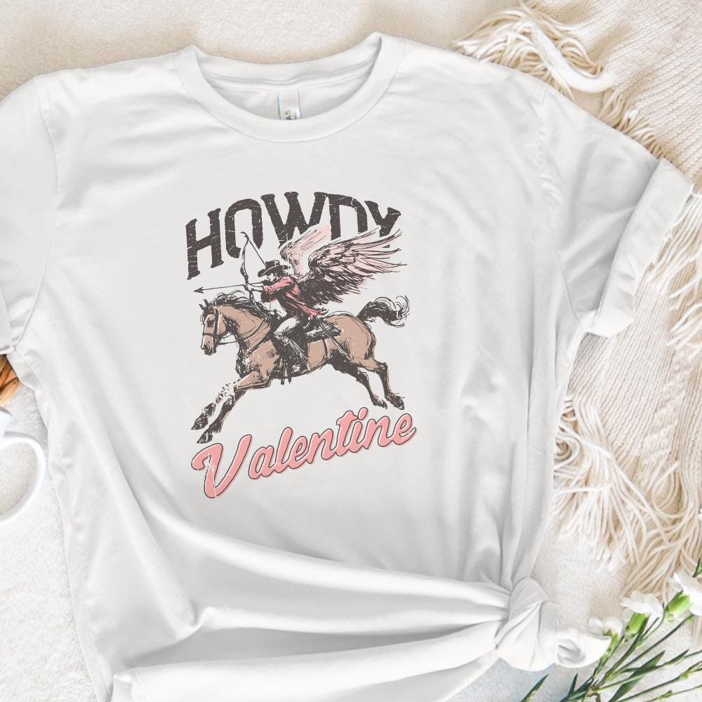 Howdy Valentine Png, Retro Valentine Png - 300 DPI Design for T-Shirt
