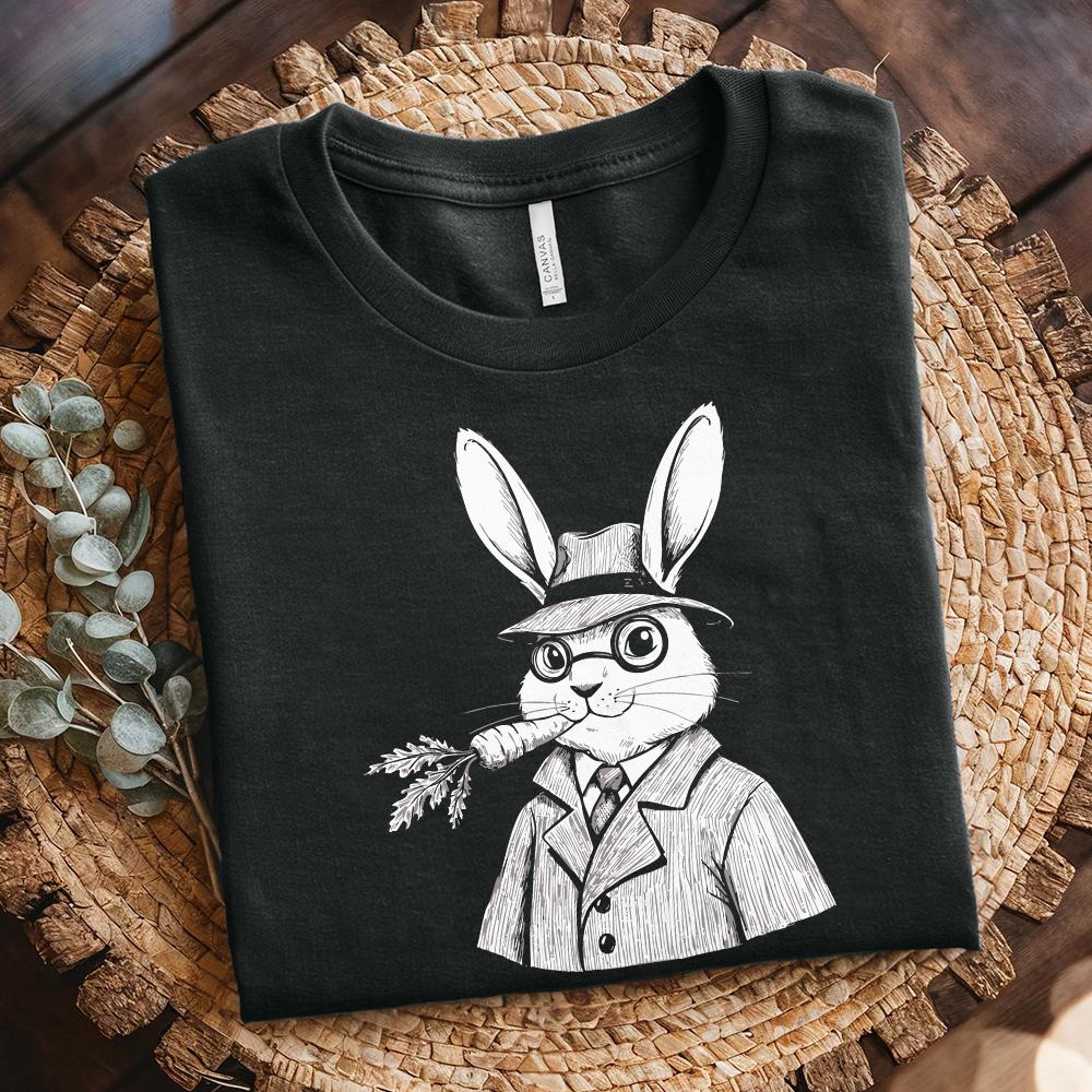 Funny Bunny PNG Design, Retro Easter Bunny Clipart - 300 DPI Design for