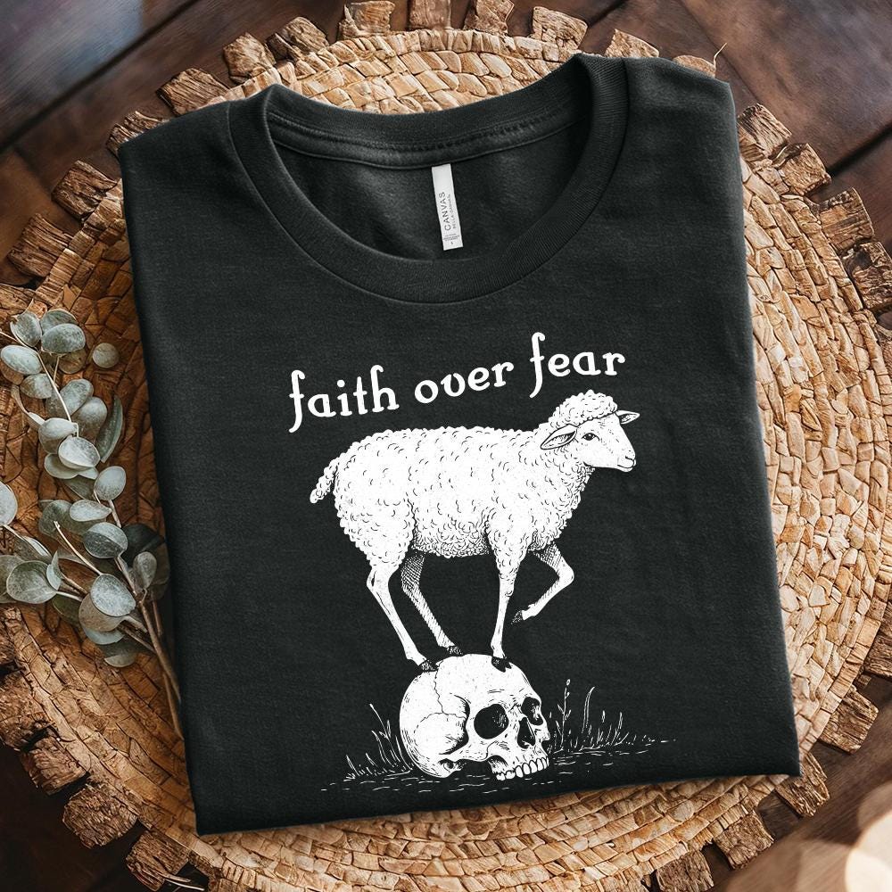 Faith Over Fear PNG, Faith png Design - 300 DPI Design for T-Shirt