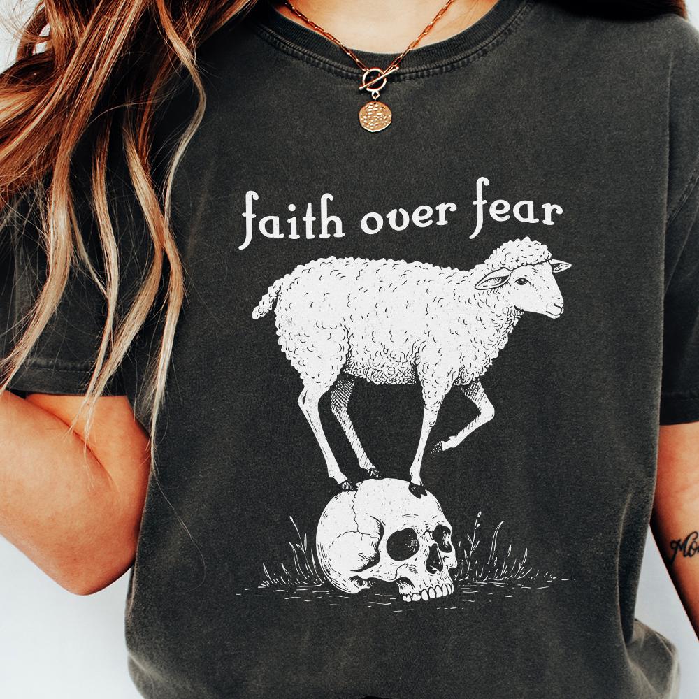 Faith Over Fear PNG, Faith png Design - 300 DPI Design for T-Shirt