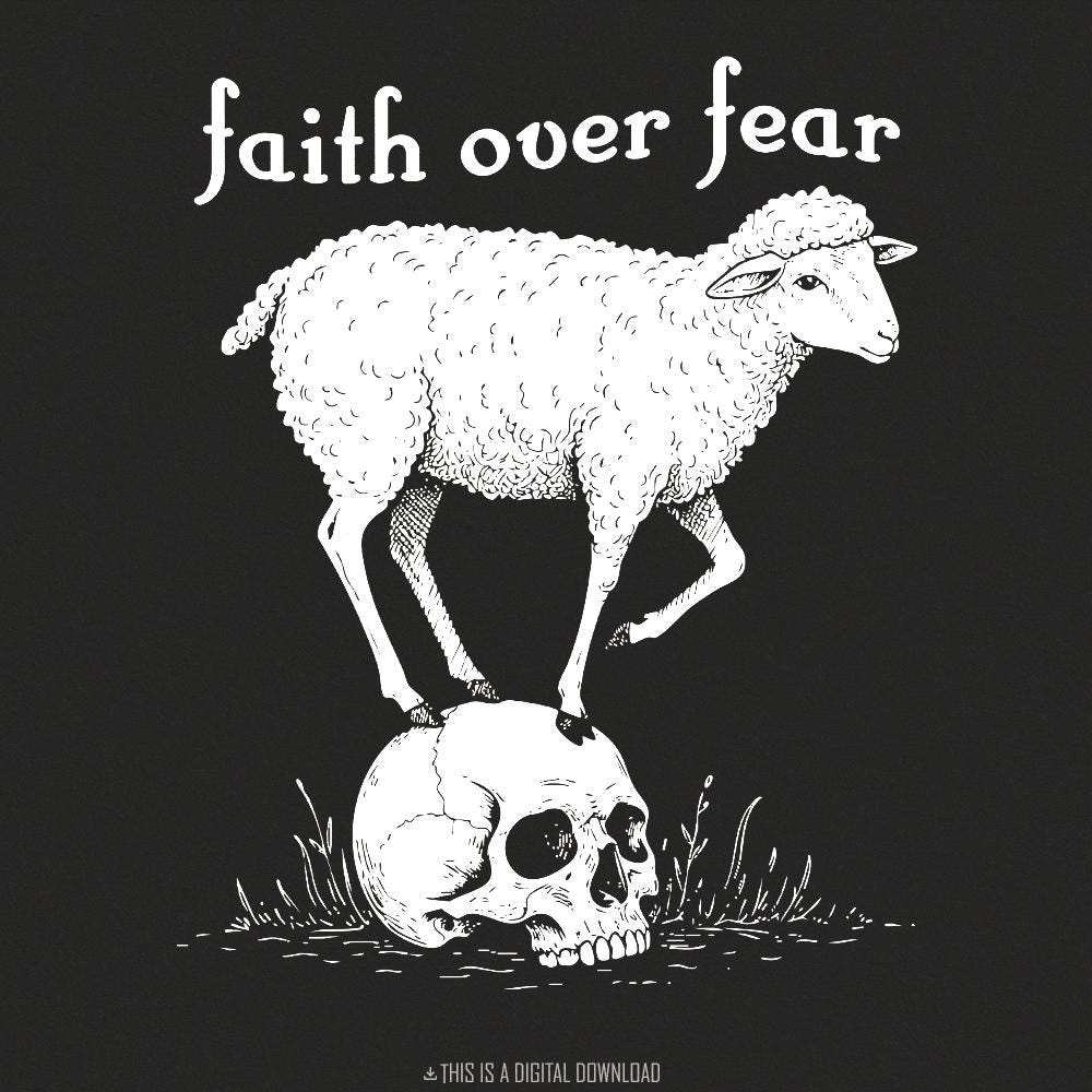 Faith Over Fear PNG, Faith png Design - 300 DPI Design for T-Shirt