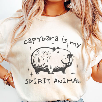 Capybara Spirit Animal PNG, Capybara Lover - 300 DPI Design for T-Shirt