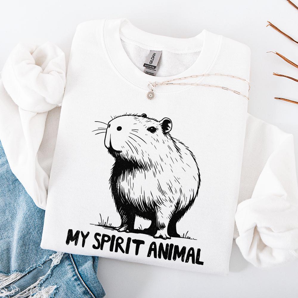 Capybara Spirit Animal PNG Alt 2, Capybara Lover - 300 DPI Design for
