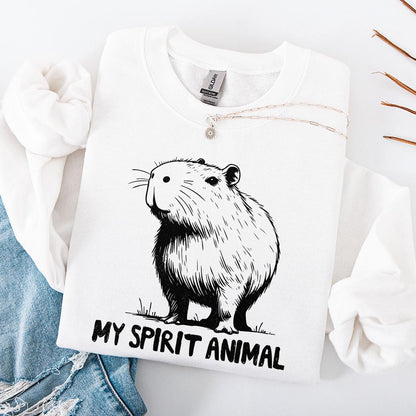 Capybara Spirit Animal PNG Alt 2, Capybara Lover - 300 DPI Design for