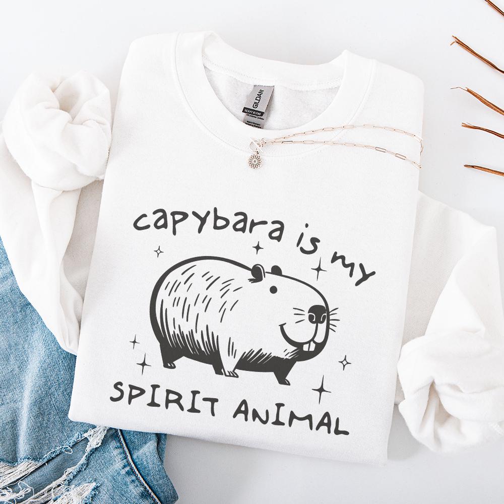 Capybara Spirit Animal PNG, Capybara Lover - 300 DPI Design for T-Shirt