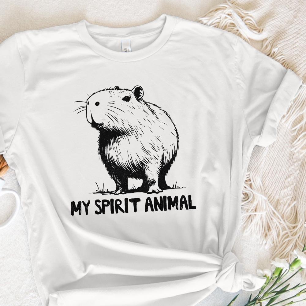 Capybara Spirit Animal PNG Alt 2, Capybara Lover - 300 DPI Design for