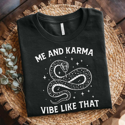 Me and Karma Vibe Like That PNG, Boho Karma Clip Art - 300 DPI Design for