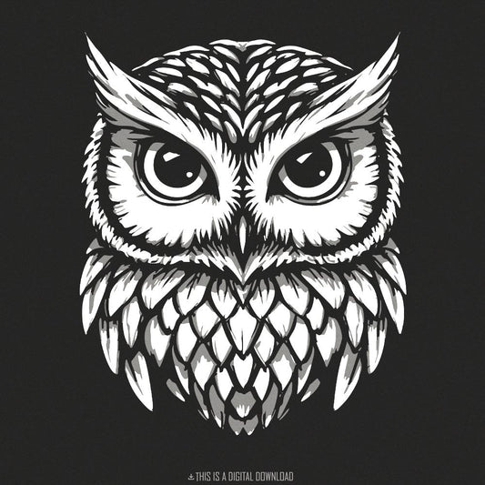 Owl PNG Digital Download, High Resolution Image for Sublimation - 300 DPI