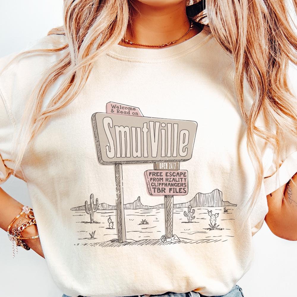 Welcome To Smutville PNG Alt 2, Funny Book Lover Png - 300 DPI Design for