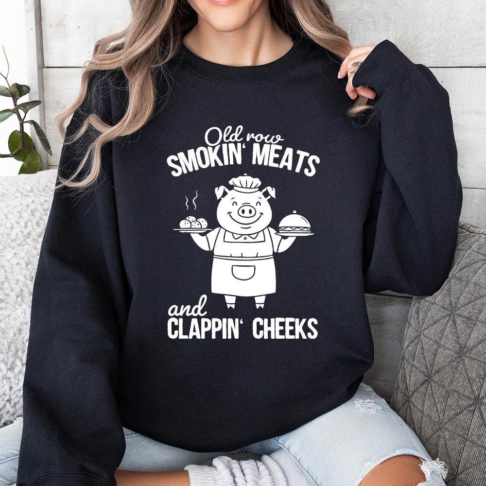 Smokin' Meats And Clapping Cheeks Png, Humorous Graphic Tee - 300 DPI