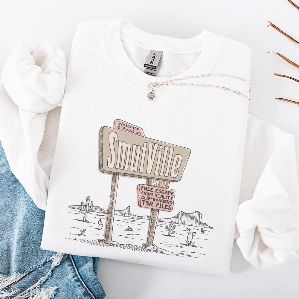 Welcome To Smutville PNG Alt 2, Funny Book Lover Png - 300 DPI Design for