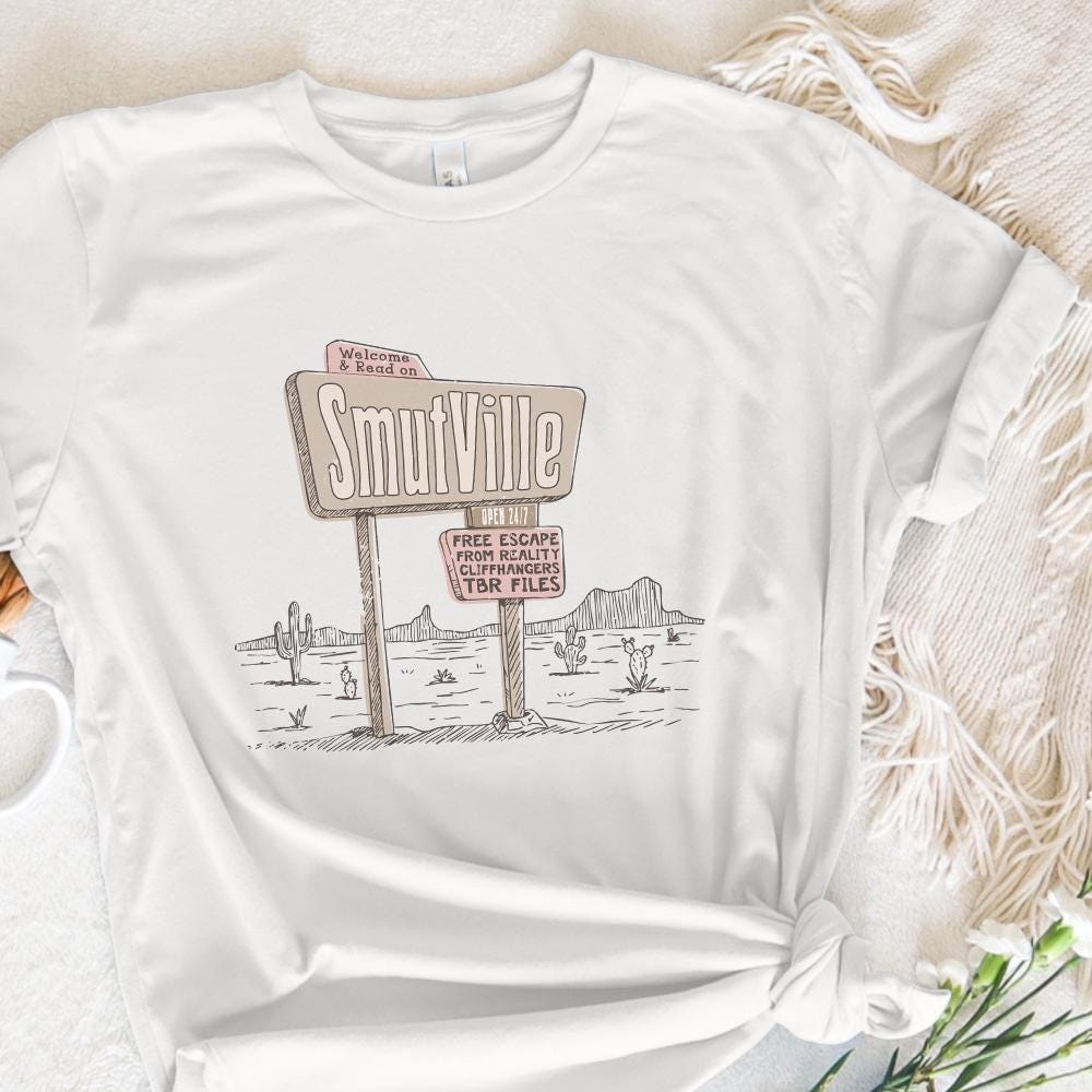 Welcome To Smutville PNG Alt 2, Funny Book Lover Png - 300 DPI Design for