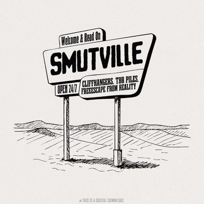 Welcome To Smutville PNG, Funny Book Lover Png - 300 DPI Design for T-Shirt