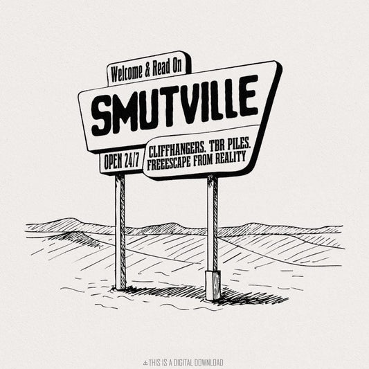 Welcome To Smutville PNG, Funny Book Lover Png - 300 DPI Design for T-Shirt