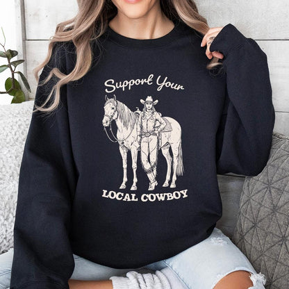 Support Your Local Cowgirls PNG, Western T-Shirt Design - 300 DPI Design