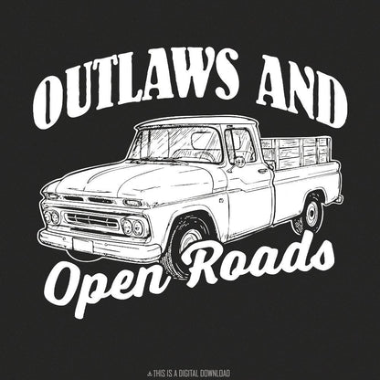 Western PNG Designs, Truck Clipart - 300 DPI Design for T-Shirt