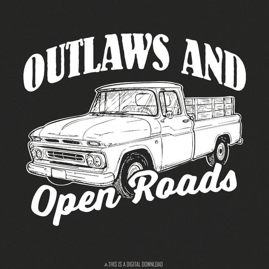 Western PNG Designs, Truck Clipart - 300 DPI Design for T-Shirt