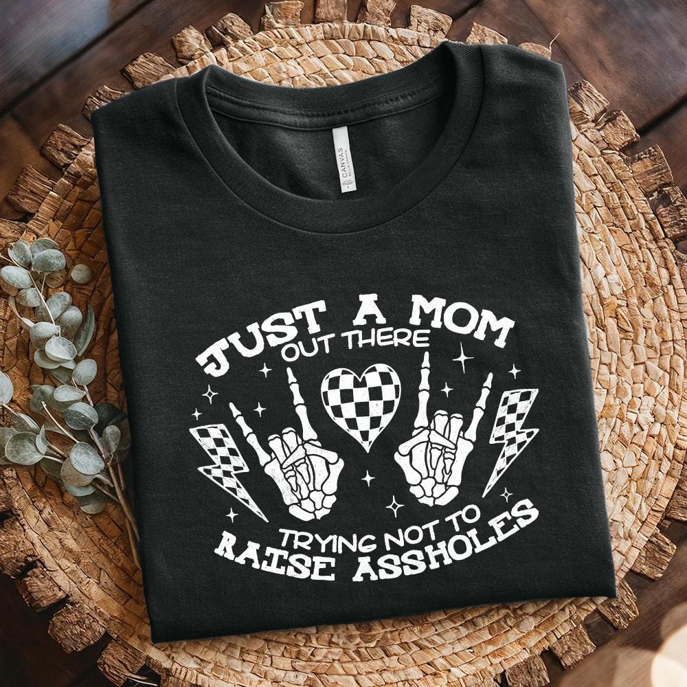 Funny Mom PNG, Just A Good Mom - 300 DPI Design for T-Shirt