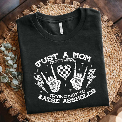 Funny Mom PNG, Just A Good Mom - 300 DPI Design for T-Shirt