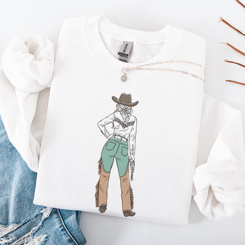 Cowgirl Style PNG, Western Fashion Design - 300 DPI Design for T-Shirt