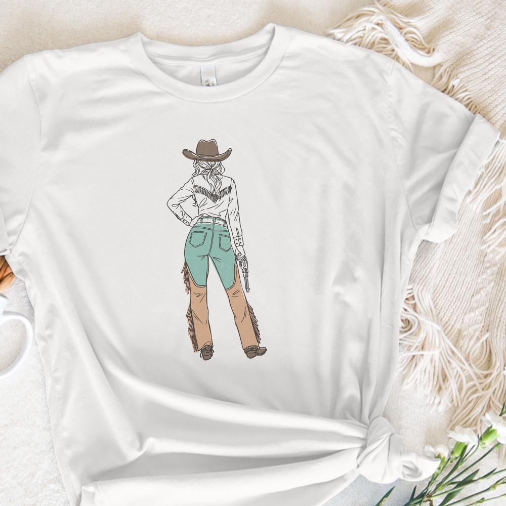 Cowgirl Style PNG, Western Fashion Design - 300 DPI Design for T-Shirt