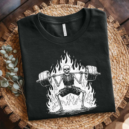 Skeleton Deadlift PNG, Weightlifting Skeleton Digital Download - 300 DPI