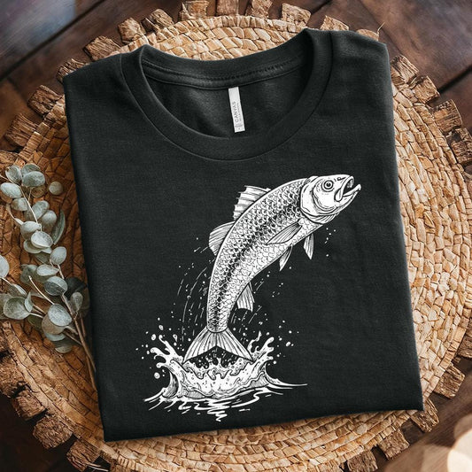 Bass Fishing PNG, Big Mouth Bass Digital Art - 300 DPI Design for T-Shirt