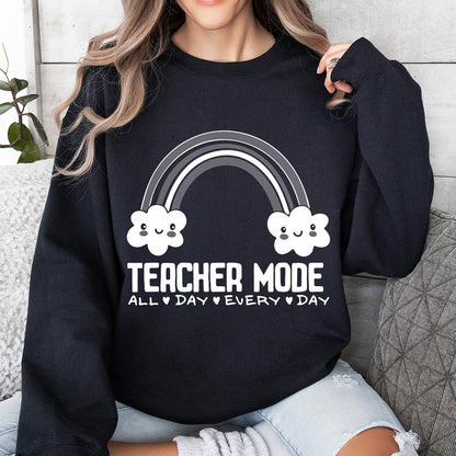 Teacher Mode PNG, Funny Teacher Shirt PNG - 300 DPI Design for T-Shirt