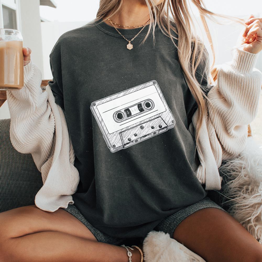 90s Cassette PNG, Nineties Cute Design - 300 DPI Design for T-Shirt