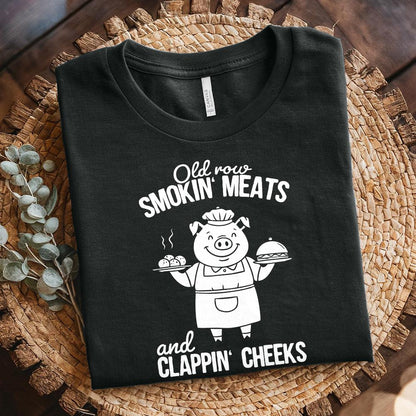 Smokin' Meats And Clapping Cheeks Png, Humorous Graphic Tee - 300 DPI
