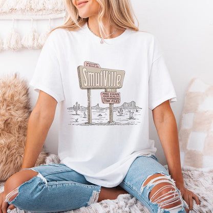 Welcome To Smutville PNG Alt 2, Funny Book Lover Png - 300 DPI Design for