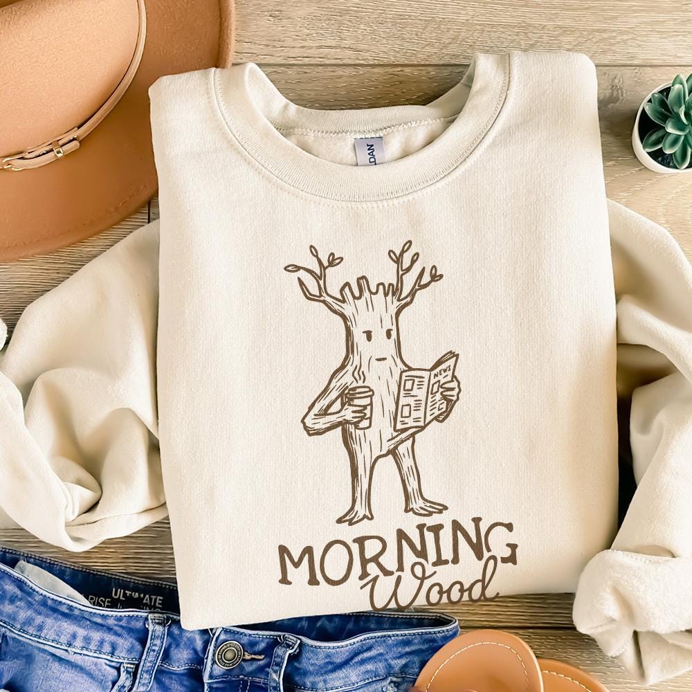 Morning Wood PNG, Funny Sublimation Design - 300 DPI Design for T-Shirt