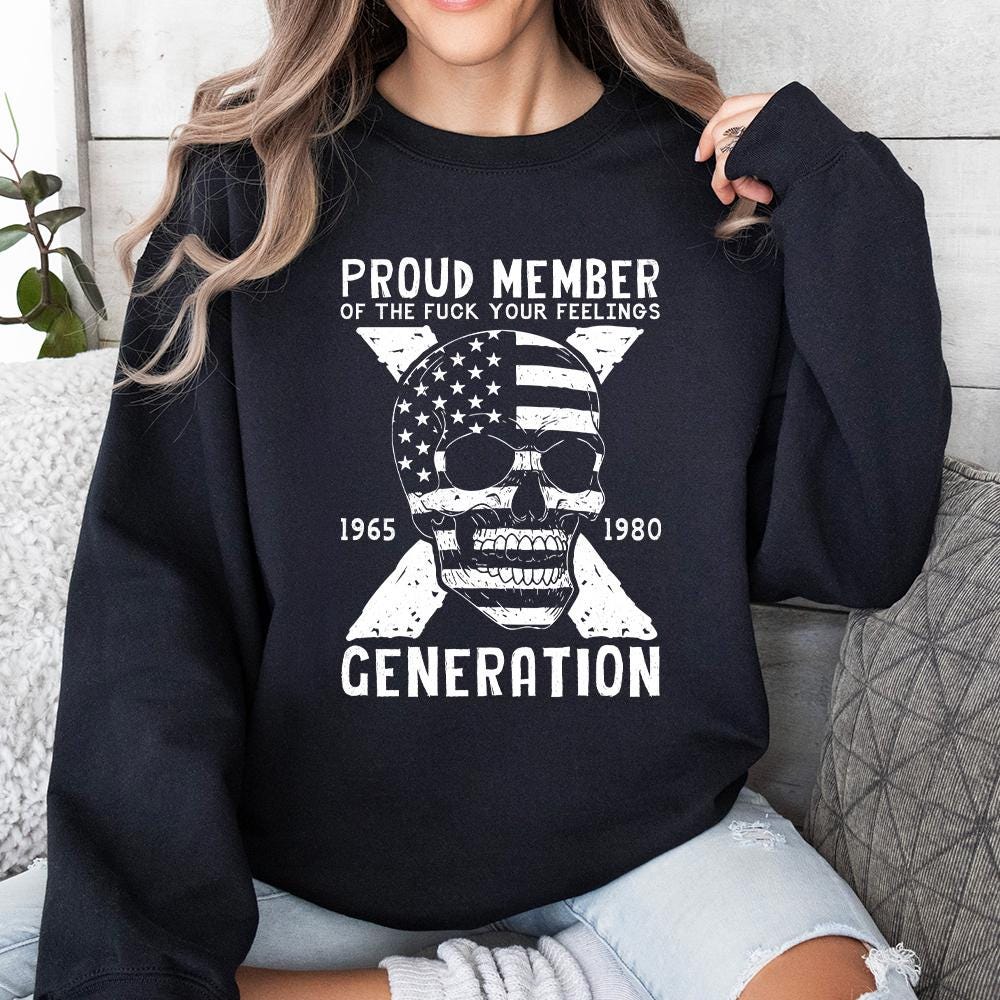 Gen X Halloween Png, Funny Skull Png - 300 DPI Design for T-Shirt