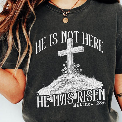 He Is Risen PNG, Christian Sublimation Designs - 300 DPI Design for T-Shirt