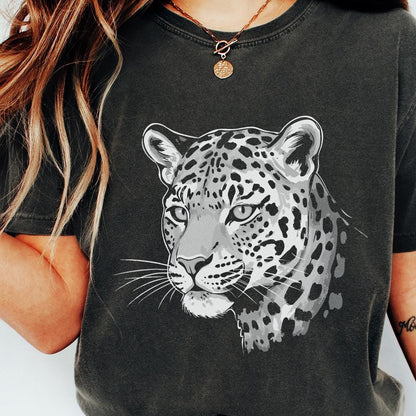 Leopard Illustration, Wild Cat Animal PNG - 300 DPI Design for T-Shirt