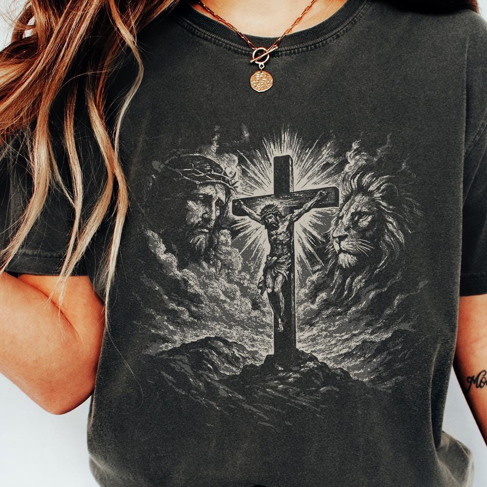 Jesus T-Shirt Design, Religious Halftone - 300 DPI Design for T-Shirt