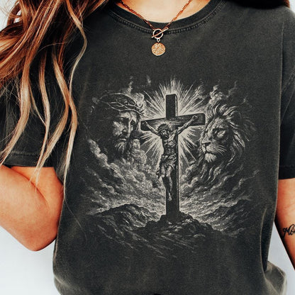 Jesus T-Shirt Design, Religious Halftone - 300 DPI Design for T-Shirt