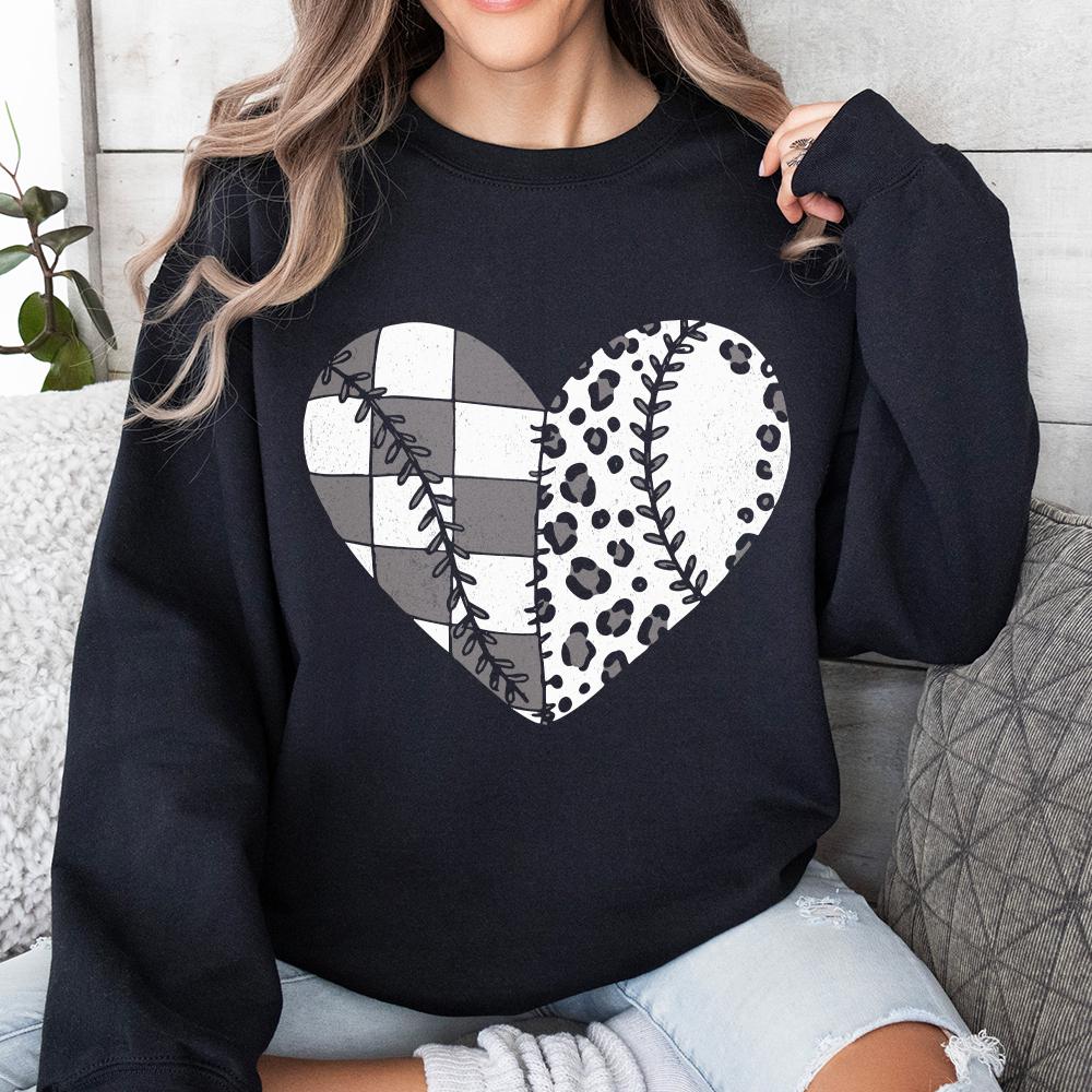 Softball Baseball Heart PNG, Sports Sublimation - 300 DPI Design for