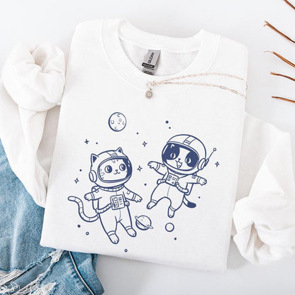 Cats In Space Vintage Retro, Cat Lover png - 300 DPI Design for T-Shirt