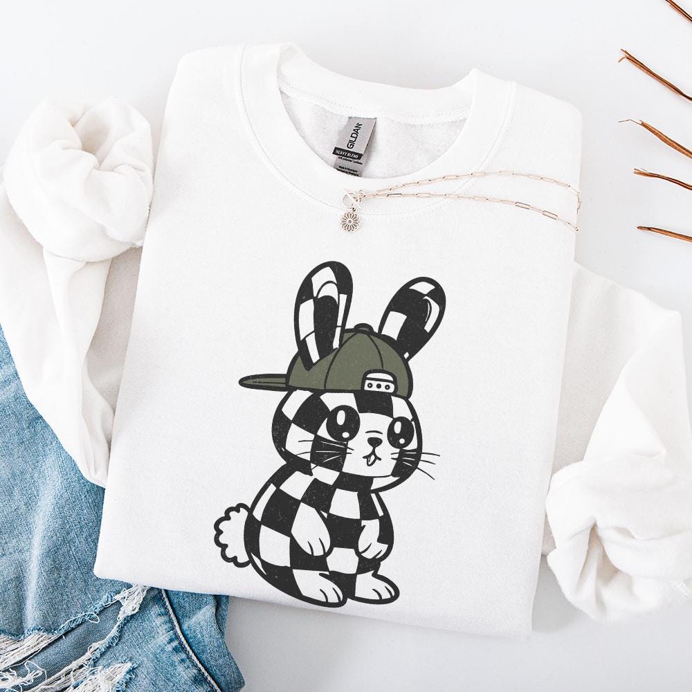 Digital PNG File, Bunny Rabbit Duck Camo - 300 DPI Design for T-Shirt