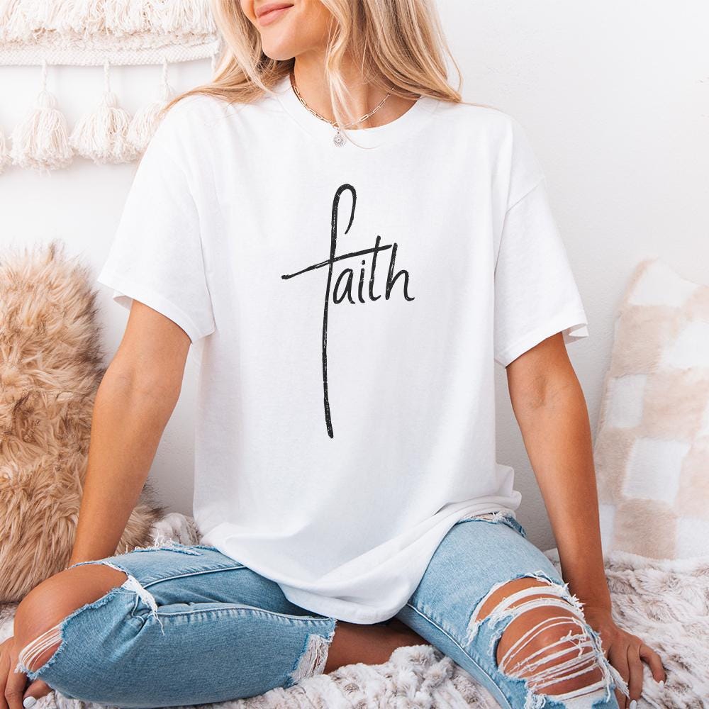 Faith Cross png, Faith Clipart - 300 DPI Design for T-Shirt
