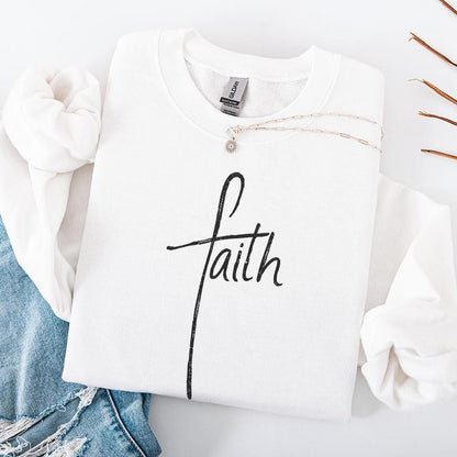 Faith Cross png, Faith Clipart - 300 DPI Design for T-Shirt