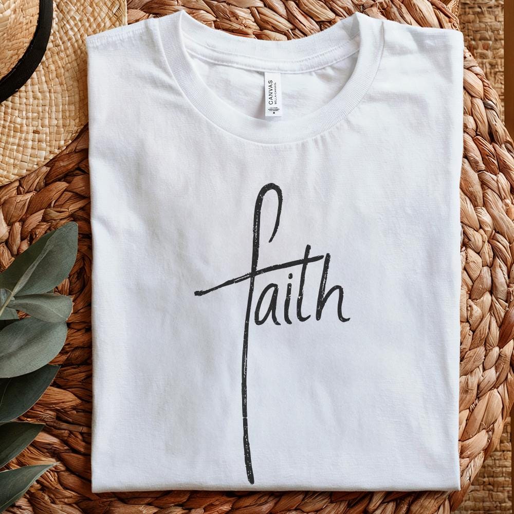Faith Cross png, Faith Clipart - 300 DPI Design for T-Shirt