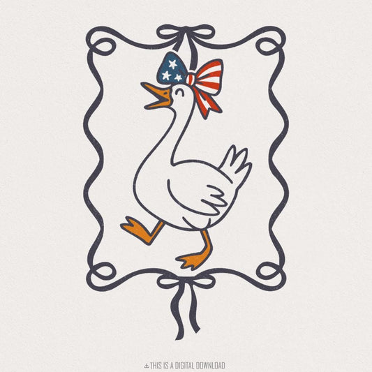 4th of July Patriotic Bows PNG, America Coquette PNG - 300 DPI Design for