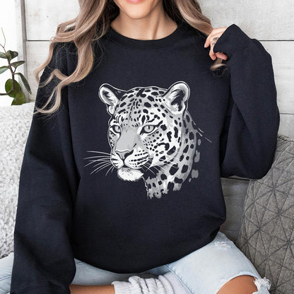 Leopard Illustration, Wild Cat Animal PNG - 300 DPI Design for T-Shirt