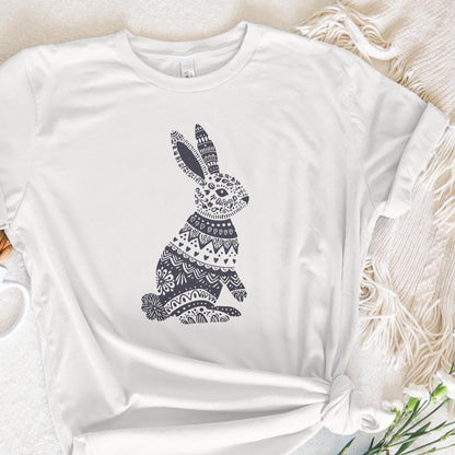 Easter Bunny PNG, Floral Bunny png - 300 DPI Design for T-Shirt