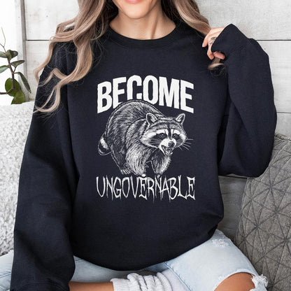 Vintage Angry Raccoon PNG, Trash Panda Meme Graphic - 300 DPI Design for