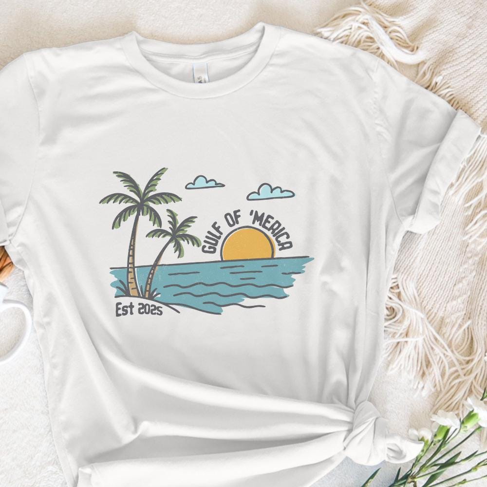 Gulf of merica PNG, Gulf Of Usa - 300 DPI Design for T-Shirt