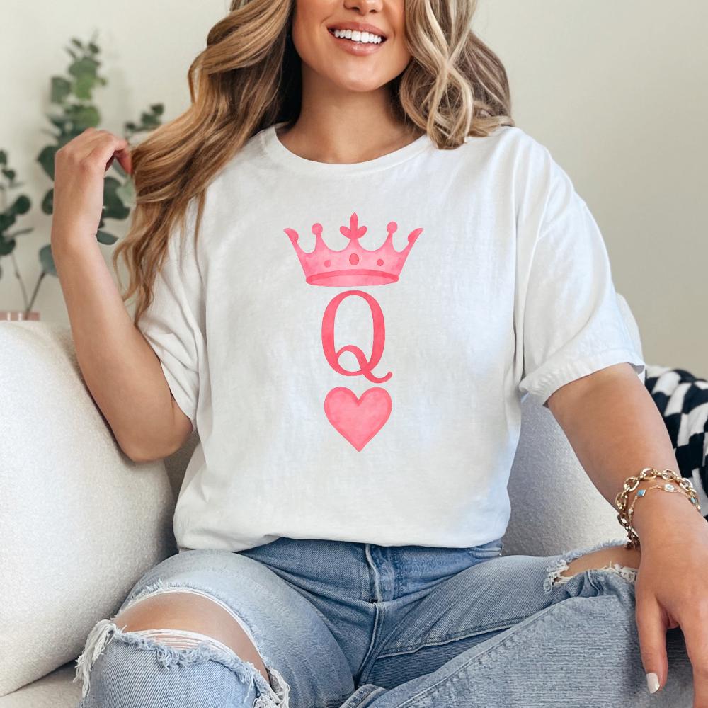 Queen of Hearts PNG Download, Trendy Sublimation - 300 DPI Design for